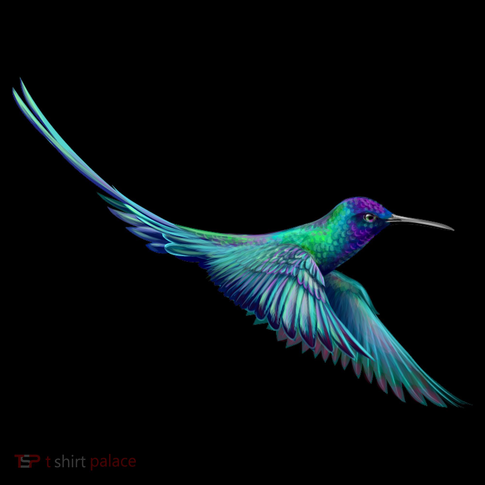 Hummingbird From A Splash Kids Long Sleeve Shirt