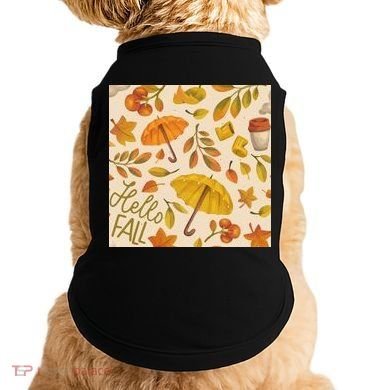 Hello Fall Autumn Season Doggie Tank