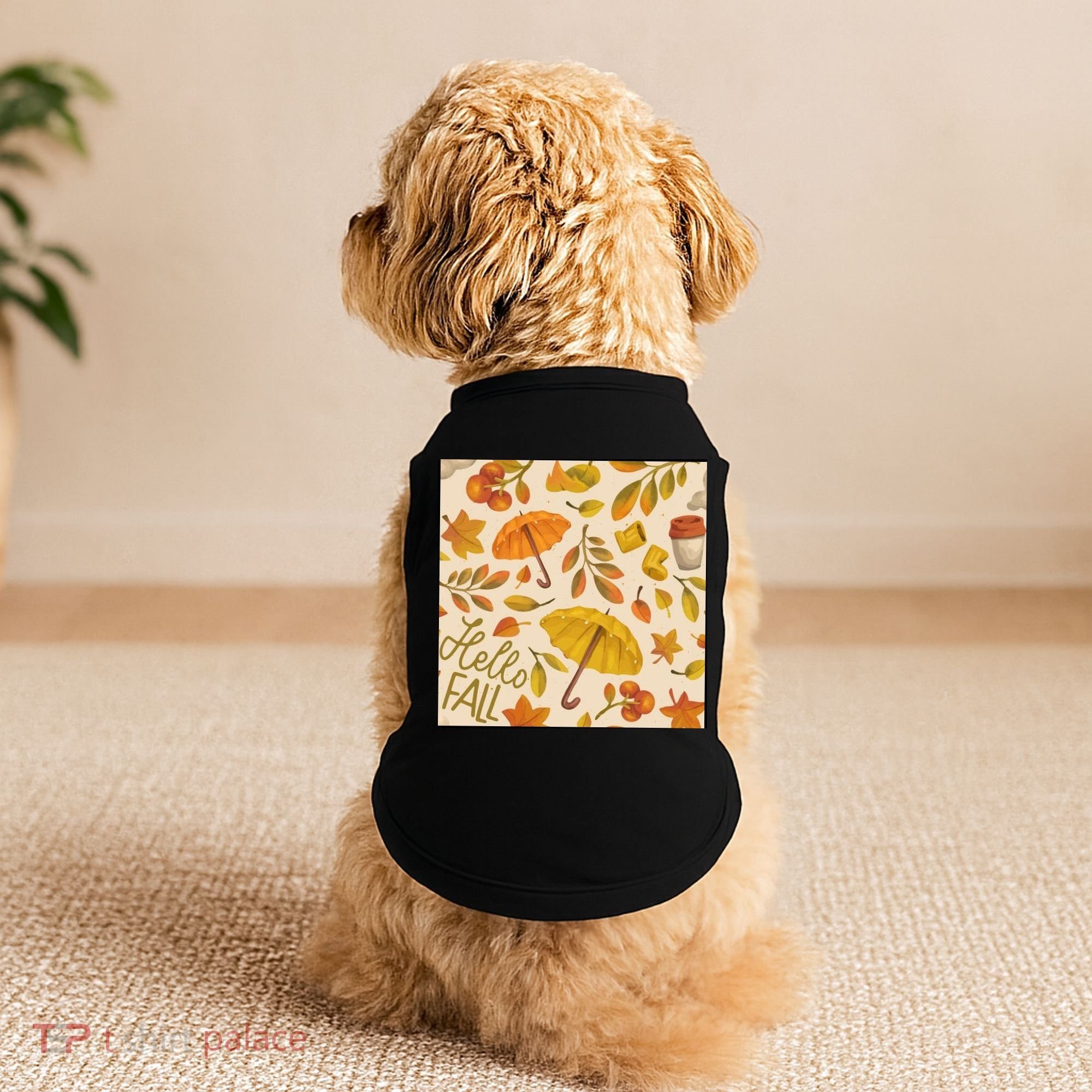 Hello Fall Autumn Season Doggie Tank