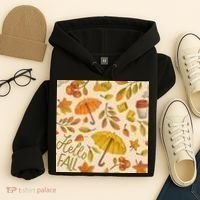 Hello Fall Autumn Season Hoodie thumb 4