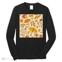 Hello Fall Autumn Season Long Sleeve Shirt thumb 0