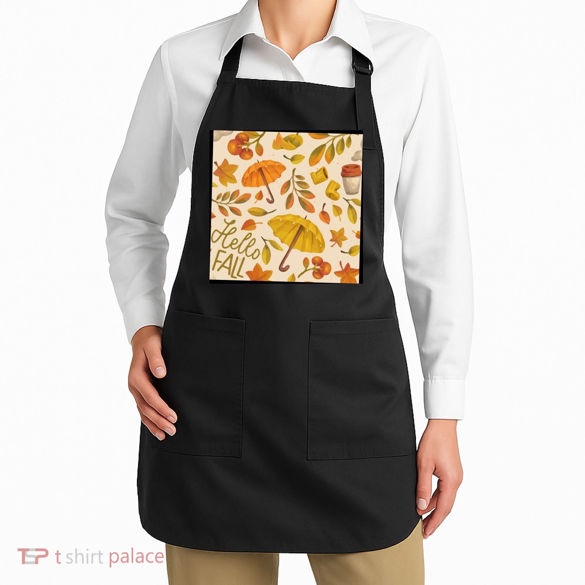 Hello Fall Autumn Season Apron