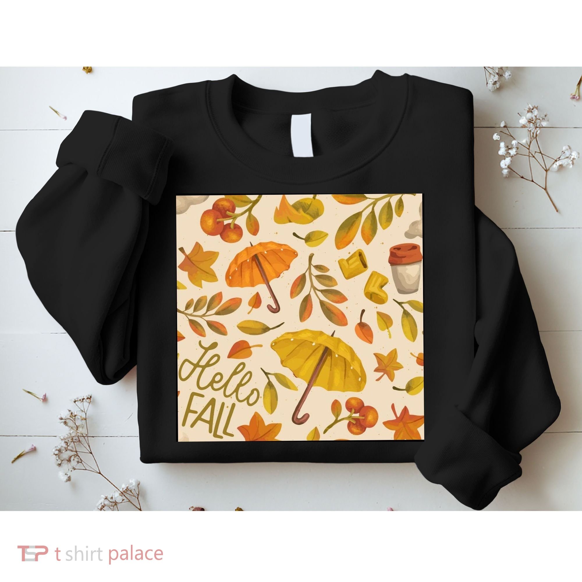 Hello Fall Autumn Season Sweatshirt