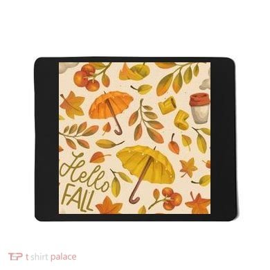 Hello Fall Autumn Season Mousepad