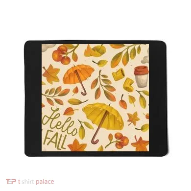 Hello Fall Autumn Season Mousepad