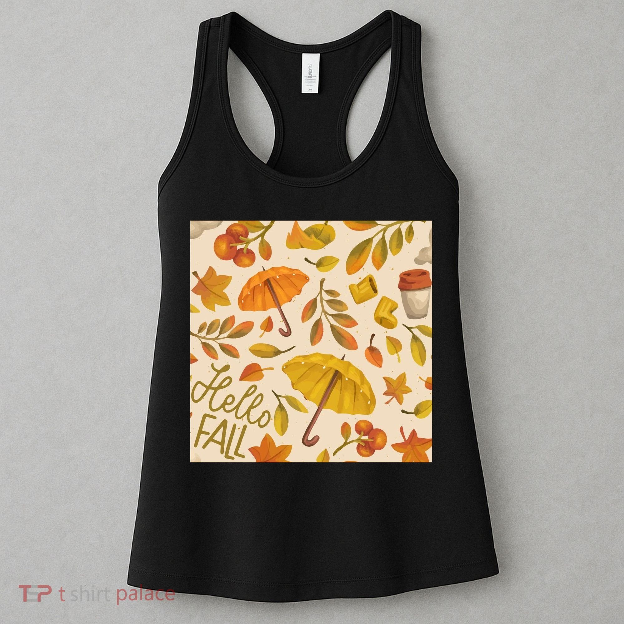 Hello Fall Autumn Season Women's Tank Top