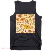 Hello Fall Autumn Season Tank Top thumb 0
