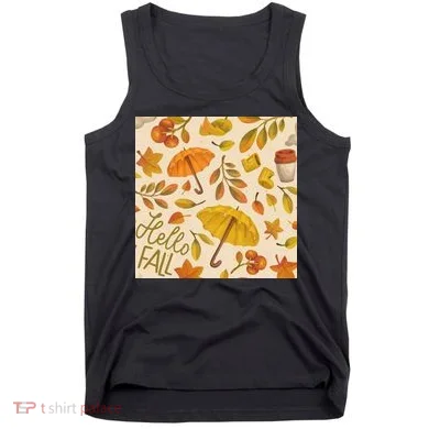 Hello Fall Autumn Season Tank Top