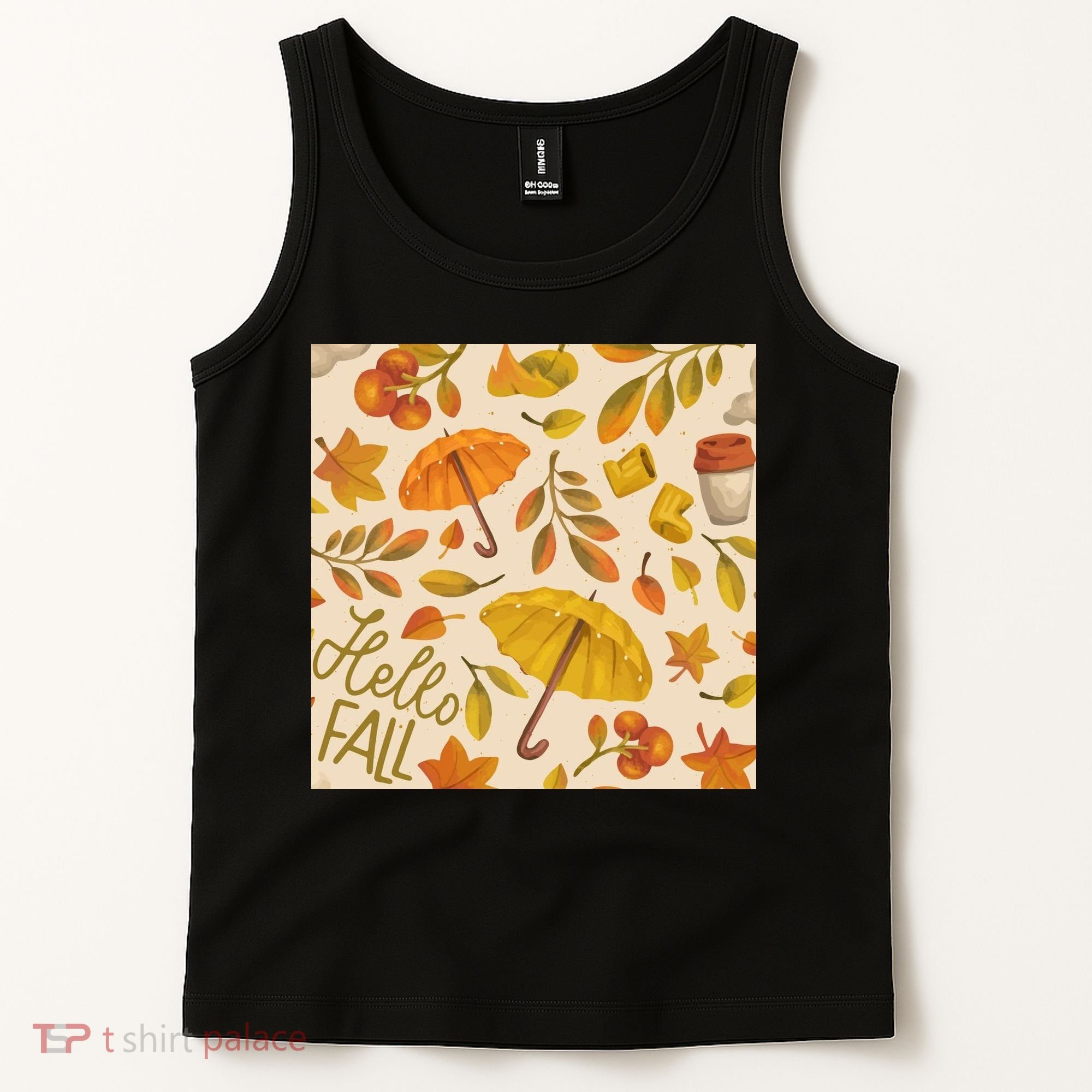 Hello Fall Autumn Season Tank Top