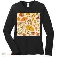 Hello Fall Autumn Season Women's Long Sleeve Shirt thumb 0