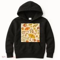 Hello Fall Autumn Season Kids Hoodie thumb 0
