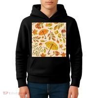 Hello Fall Autumn Season Kids Hoodie thumb 4