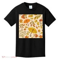 Hello Fall Autumn Season Kids T-Shirt thumb 0