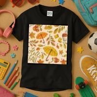 Hello Fall Autumn Season Kids T-Shirt thumb 3