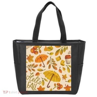 Hello Fall Autumn Season Tote Bag