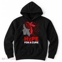 Hope For A Cure Red Ribbon National Hiv Awareness Month Hoodie thumb 0