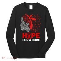 Hope For A Cure Red Ribbon National Hiv Awareness Month Long Sleeve Shirt thumb 0