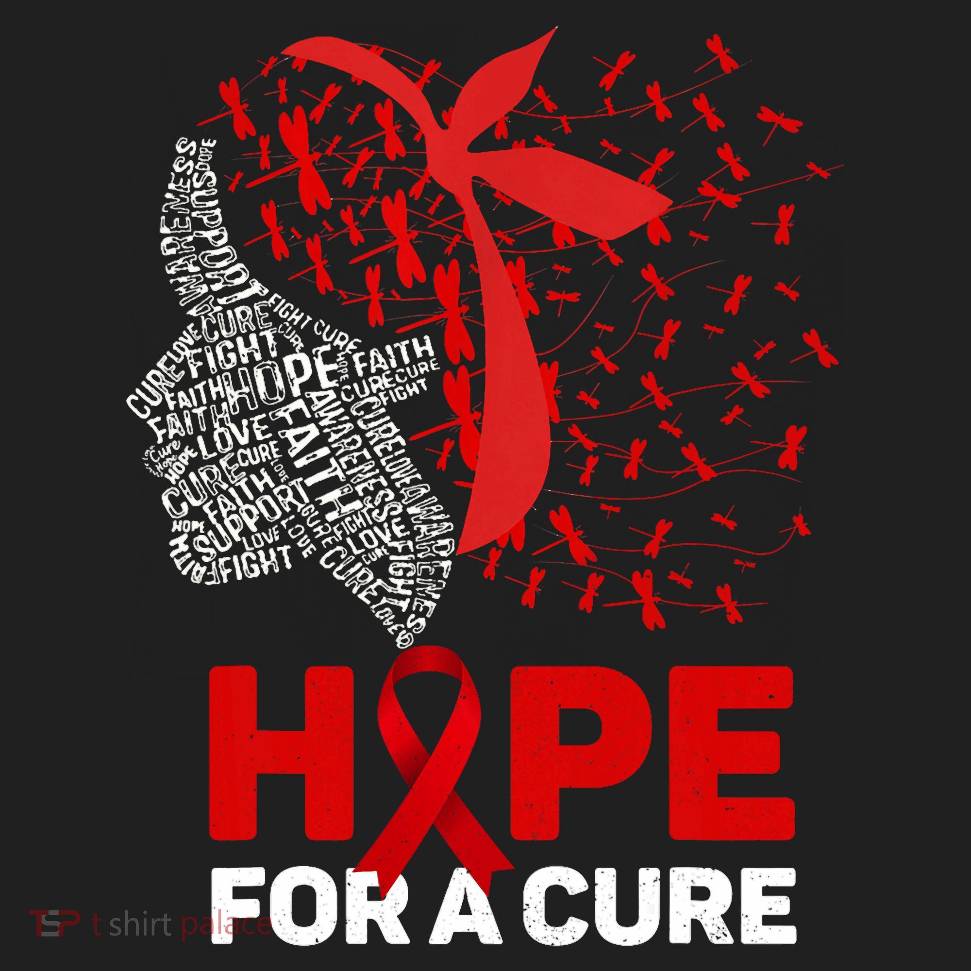 Hope For A Cure Red Ribbon National Hiv Awareness Month Beanie