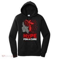 Hope For A Cure Red Ribbon National Hiv Awareness Month Women's Hoodie thumb 0