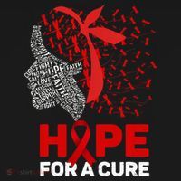 Hope For A Cure Red Ribbon National Hiv Awareness Month Women's Hoodie thumb 2