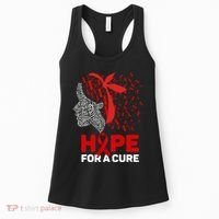Hope For A Cure Red Ribbon National Hiv Awareness Month Women's Tank Top thumb 0