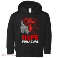 Hope For A Cure Red Ribbon National Hiv Awareness Month Toddler Hoodie thumb 0