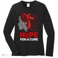 Hope For A Cure Red Ribbon National Hiv Awareness Month Women's Long Sleeve Shirt thumb 0