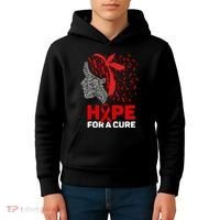 Hope For A Cure Red Ribbon National Hiv Awareness Month Kids Hoodie thumb 4