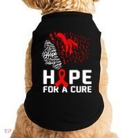 Hope For A Cure National Hiv Awareness Month Red Ribbon Gift Doggie Tank thumb 0