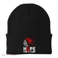 Hope For A Cure National Hiv Awareness Month Red Ribbon Gift Beanie thumb 0