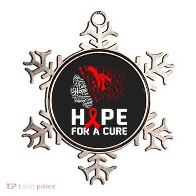 Hope For A Cure National Hiv Awareness Month Red Ribbon Gift Ornament