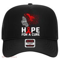 Hope For A Cure National Hiv Awareness Month Red Ribbon Gift Hat thumb 0