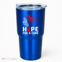 Hope For A Cure National Hiv Awareness Month Red Ribbon Gift Tumbler thumb 0