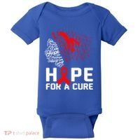Hope For A Cure National Hiv Awareness Month Red Ribbon Gift Baby Bodysuit thumb 0