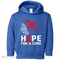 Hope For A Cure National Hiv Awareness Month Red Ribbon Gift Toddler Hoodie thumb 0