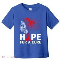 Hope For A Cure National Hiv Awareness Month Red Ribbon Gift Toddler T-Shirt thumb 0