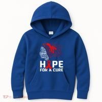 Hope For A Cure National Hiv Awareness Month Red Ribbon Gift Kids Hoodie thumb 0