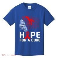 Hope For A Cure National Hiv Awareness Month Red Ribbon Gift Kids T-Shirt thumb 0