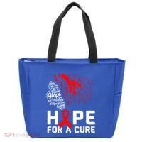 Hope For A Cure National Hiv Awareness Month Red Ribbon Gift Tote Bag thumb 0