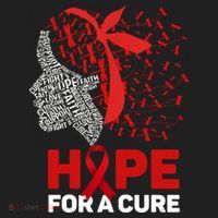 Hope For A Cure Red Ribbon National Hiv Awareness Month Gift Beanie thumb 2