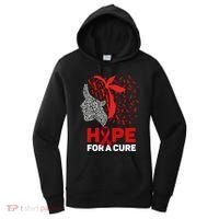 Hope For A Cure Red Ribbon National Hiv Awareness Month Gift Women's Hoodie thumb 0