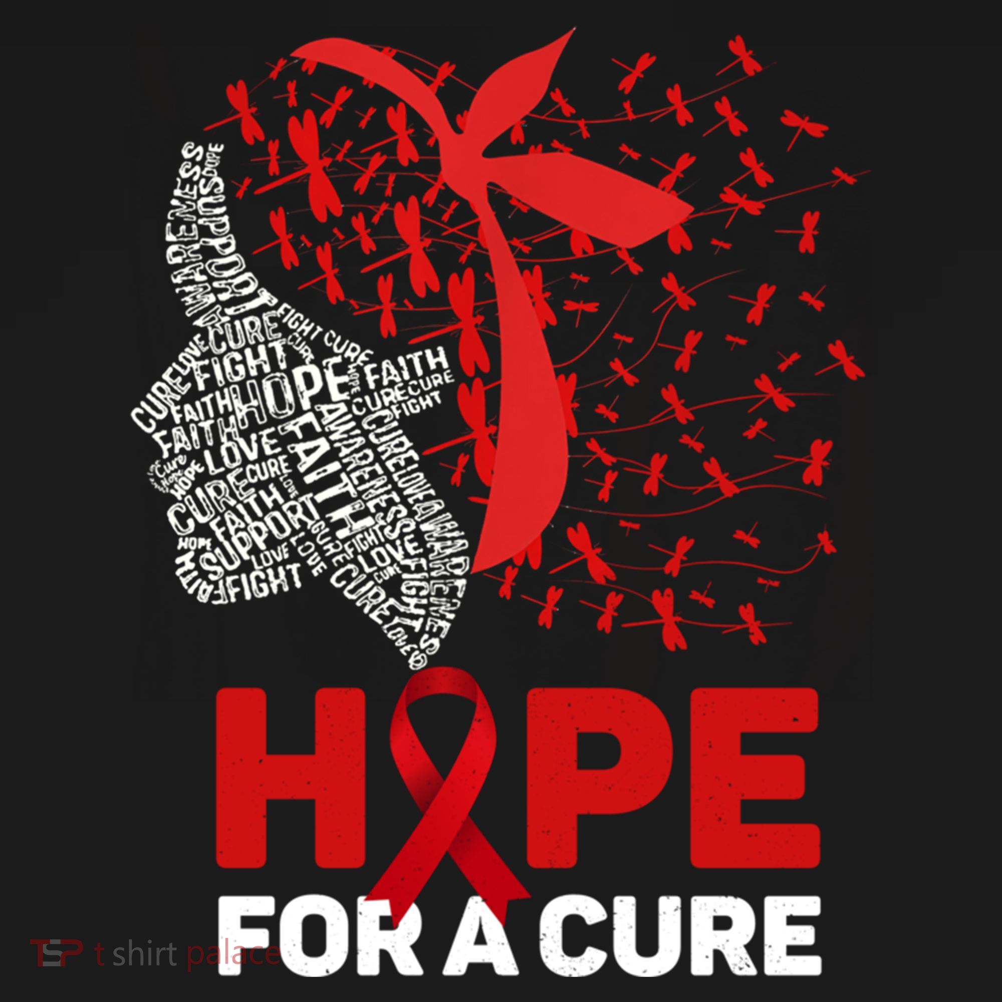 Hope For A Cure Red Ribbon National Hiv Awareness Month Gift Women's Hoodie