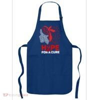 Hope For A Cure Red Ribbon National Hiv Awareness Month Gift Apron thumb 0