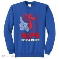 Hope For A Cure Red Ribbon National Hiv Awareness Month Gift Sweatshirt thumb 0