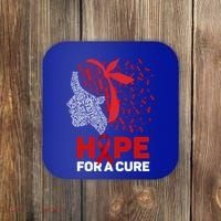 Hope For A Cure Red Ribbon National Hiv Awareness Month Gift Coaster thumb 0