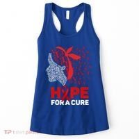Hope For A Cure Red Ribbon National Hiv Awareness Month Gift Women's Tank Top thumb 0