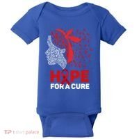 Hope For A Cure Red Ribbon National Hiv Awareness Month Gift Baby Bodysuit thumb 0