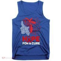 Hope For A Cure Red Ribbon National Hiv Awareness Month Gift Tank Top thumb 0