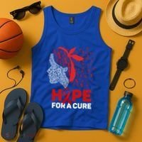 Hope For A Cure Red Ribbon National Hiv Awareness Month Gift Tank Top thumb 4