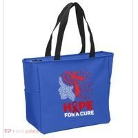 Hope For A Cure Red Ribbon National Hiv Awareness Month Gift Tote Bag thumb 2